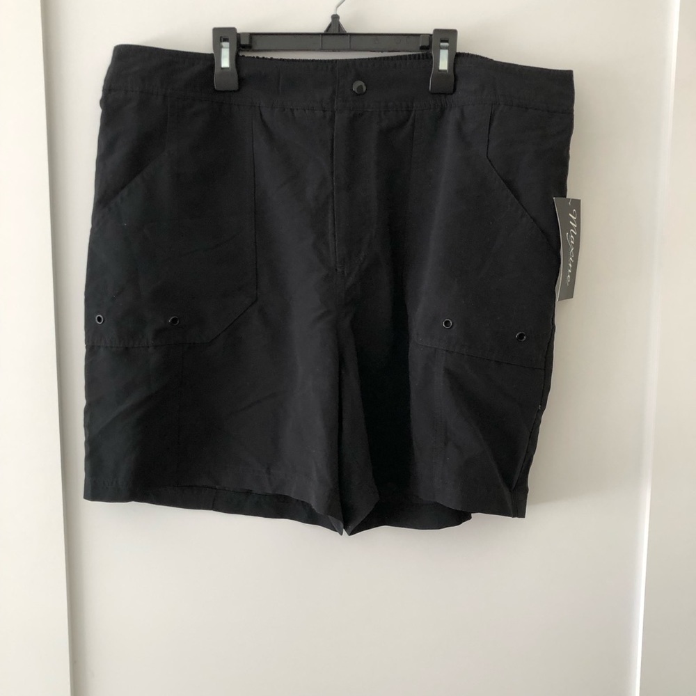 Maxine of Hollywood Black Swim Shorts 16W
